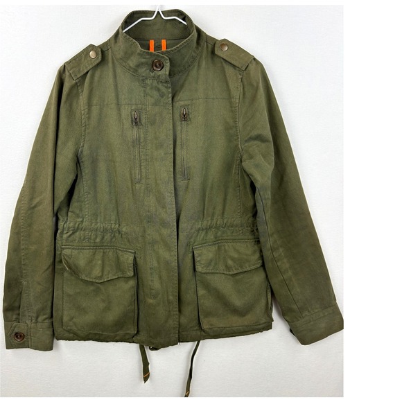 JCP Jackets & Blazers - JCP Utility Jacket Womens Small Olive Green Military Field Coat Grunge Punk
